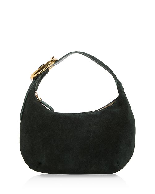 Suede Micro Buckle Hobo Bag