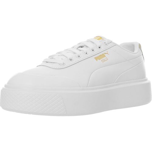 Puma Womens White/Sage Oslo Femme Trainers - Size UK 8.5