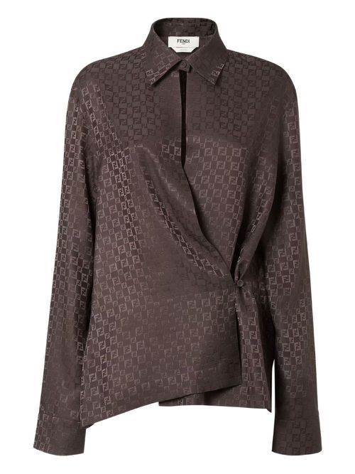 Ff Jacquard Silk Shirt