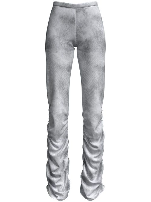 The Ruched low-rise trousers - Grey