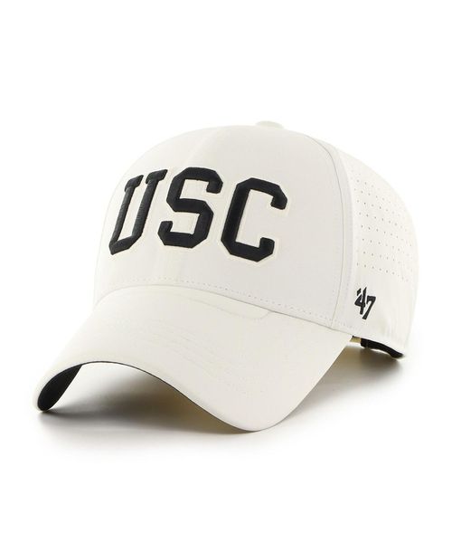 Men's Cream Usc Trojans Forward Vent Mvp Adjustable Hat - Cream
