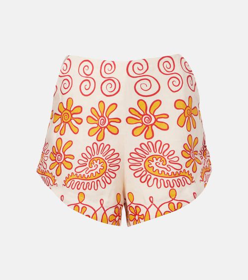 Bahamas printed linen shorts