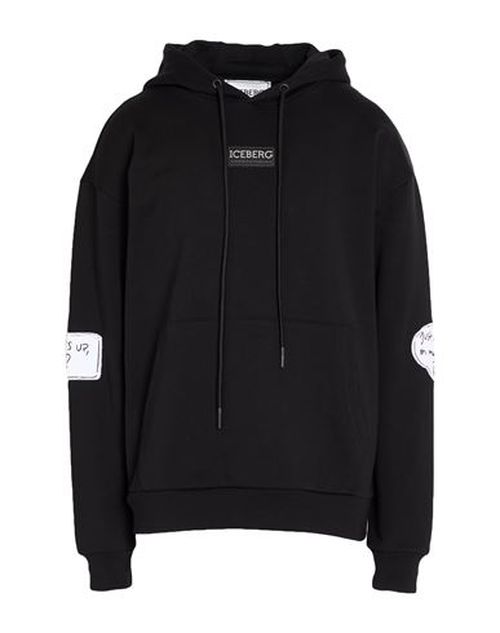 Felpa Man Sweatshirt Black Size L Cotton