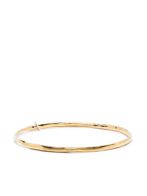 Voyages Naturalistes shaped bangle bracelet - Gold