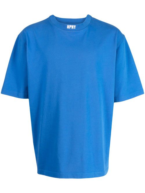 HPNY-print short-sleeve T-shirt - Blue