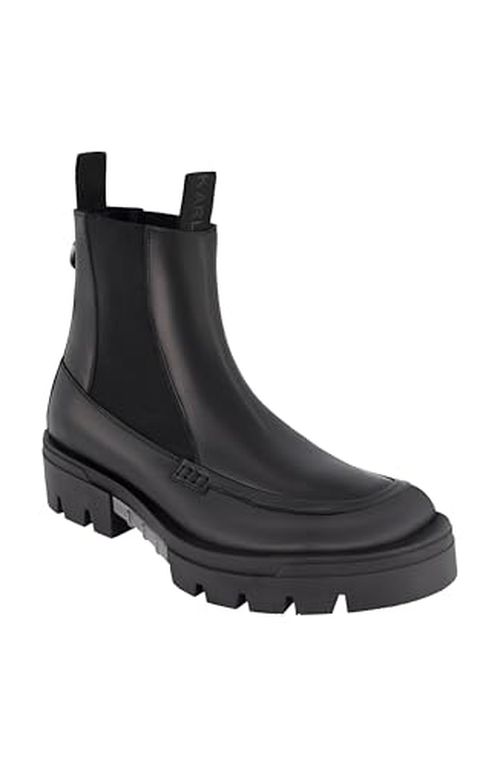 Karl Lagerfeld Paris Men's Apron Toe Chelsea Boot Combat