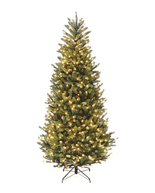 9Ft Natural Fraser Slim Fir Tree W/ 800 Clear Lights
