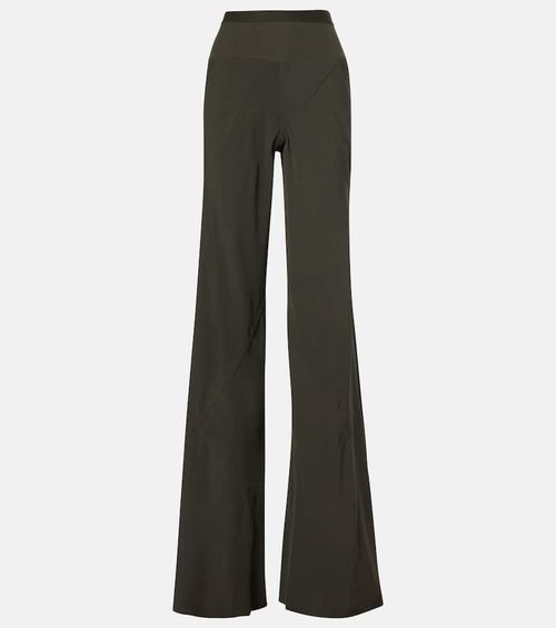 Bias high-rise wide-leg pants
