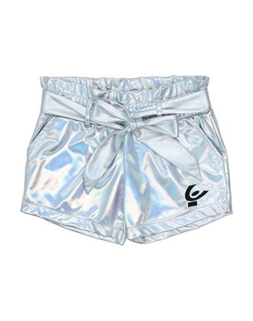 Kid Girl Shorts & Bermuda Shorts Silver Size 14 Polyester