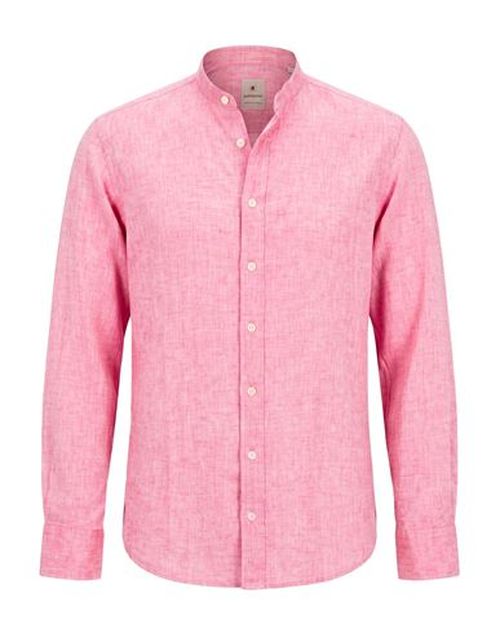 Man Shirt Magenta Size 17 ½ Linen, Cotton
