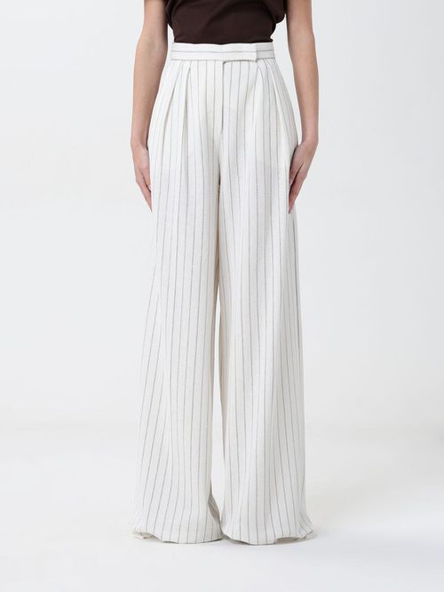 Pants MAX MARA Woman color White