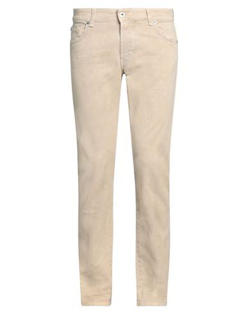 Man Pants Beige Size 31 Cotton, Elastane