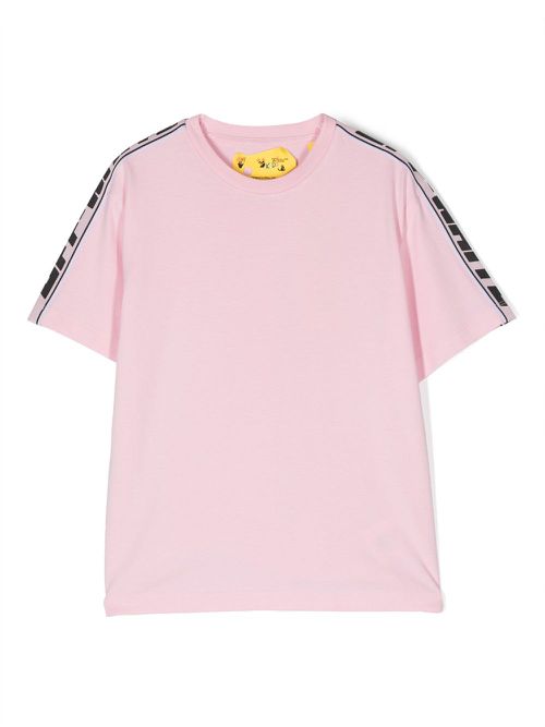 Logo-print cotton T-shirt - Pink