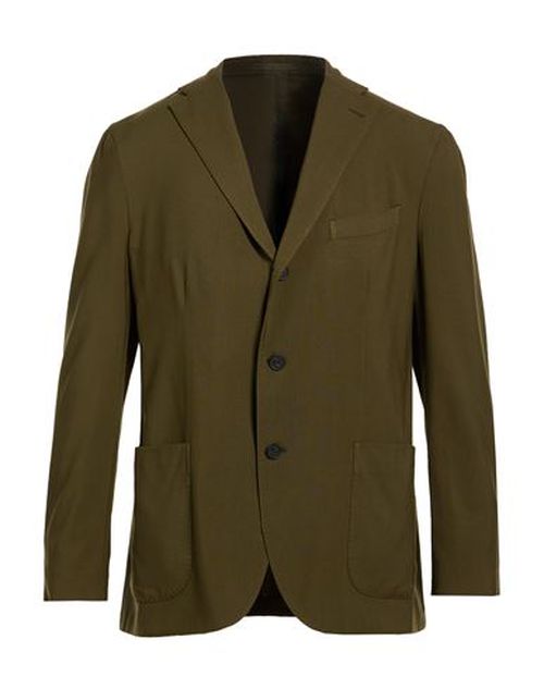 Man Blazer Military green Size 50 Virgin Wool