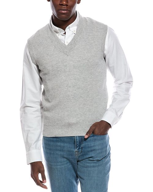 Cashmere V-Neck Sweater Vest