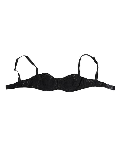 Lace Underwire Bra — Black