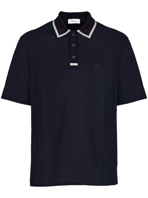 Short-sleeve polo shirt - Blue