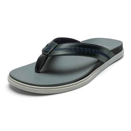 OLUKAI Men's Shoreline Leather Sandals