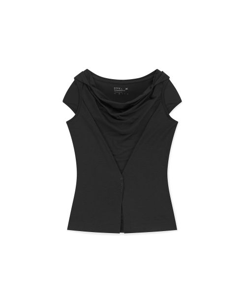 W Polartec Delta FlexAir Hooded Tee Black