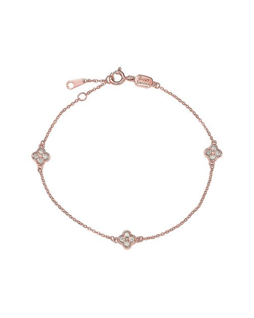 14K 0.24 ct. tw. Diamond Station Bracelet