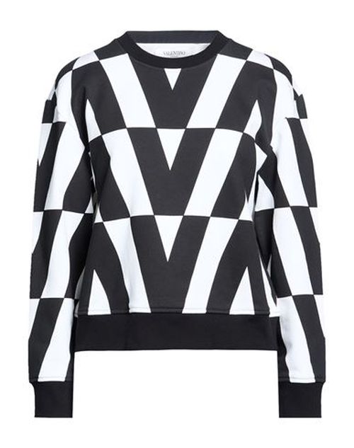 Woman Sweatshirt Black Size L Cotton