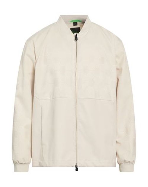 Man Jacket Beige Size L Polyamide