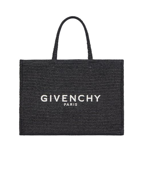 Medium G-Tote bag in raffia
