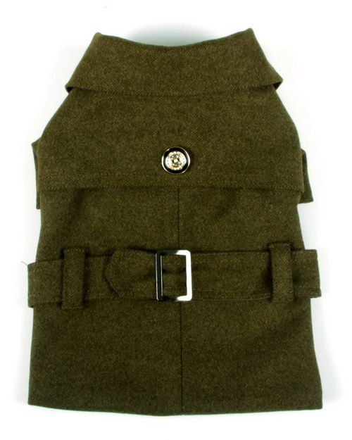 Galore Back Buckled Fashion Wool Pet Coat
