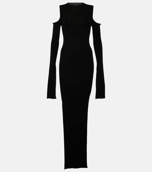 Knitted virgin wool maxi dress
