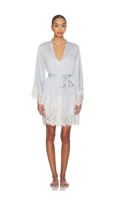 Homebodii Peyton Short Robe in Blue. - XS also in M