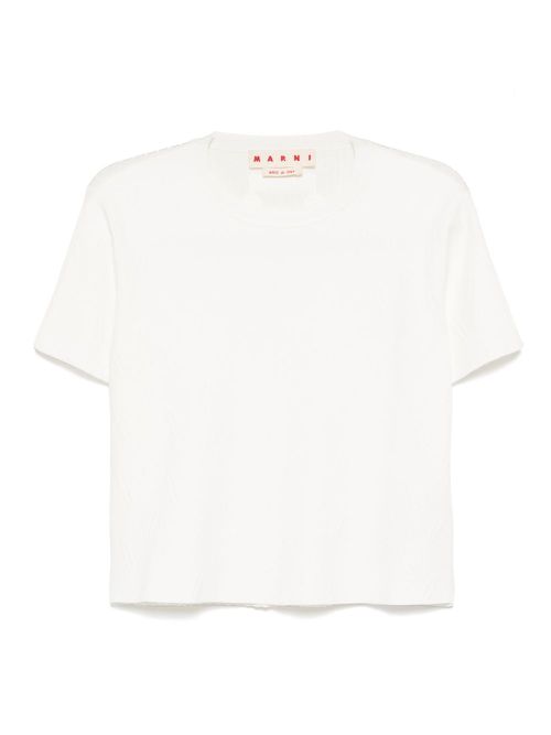 Half-and-half T-shirt - White
