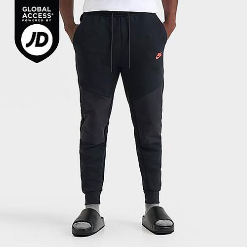 Men's Sportswear Tech Fleece Jogger Pants in Black/Bright Crimson
