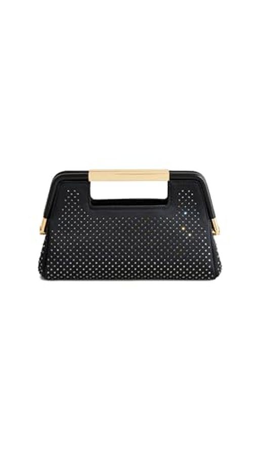 DeMellier Women's Mini Seville Clutch, Black/Grey, One Size