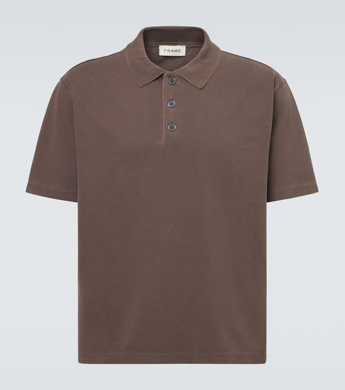 Cotton piqué polo shirt