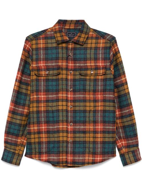 Plaid-pattern shirt - Yellow
