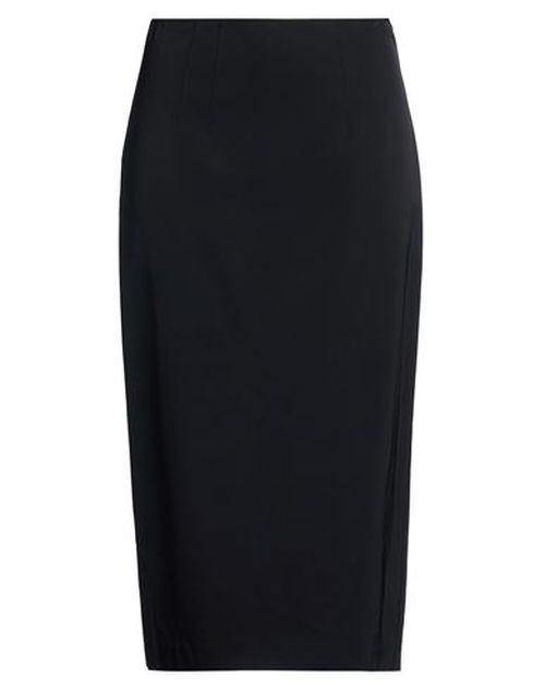 Woman Midi skirt Black Size 10 Viscose, Elastane