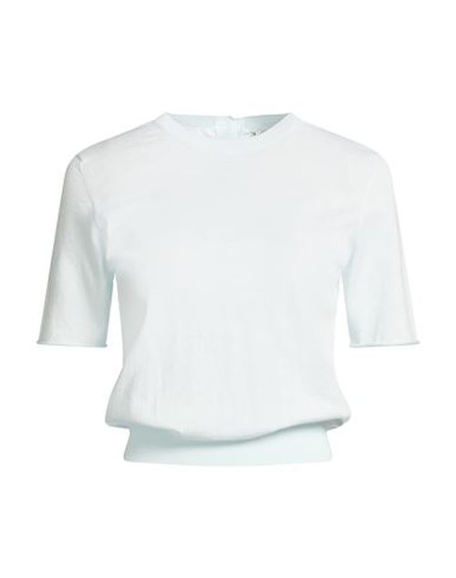 Woman Sweater Sky blue Size XL Cotton