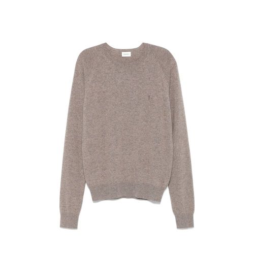 Cashmere Crew Neck Sweater — Taupe