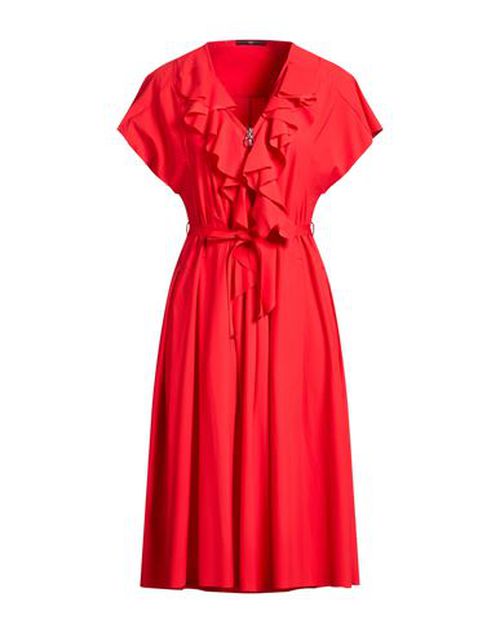 Woman Midi dress Red Size 10 Nylon, Elastane
