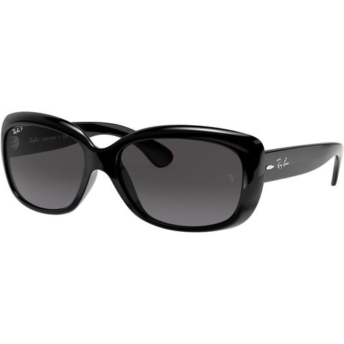 Ray - Ban Woman Ray - Ban RB4101 JACKIE OHH 601/T3 Sunglasses Injected Black Grey Butterfly Polarized