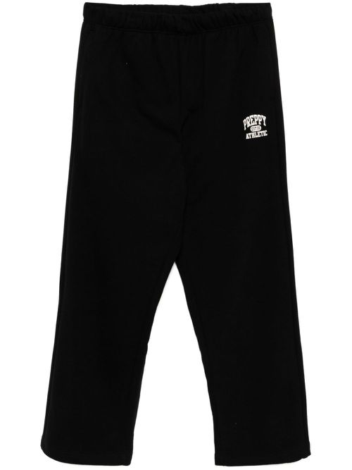 Logo-printed sweatpants - Black