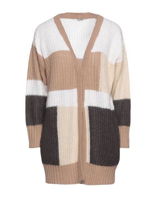 Peserico Woman Cardigan Camel Size 6 Baby alpaca wool, Polyamide, Virgin Wool