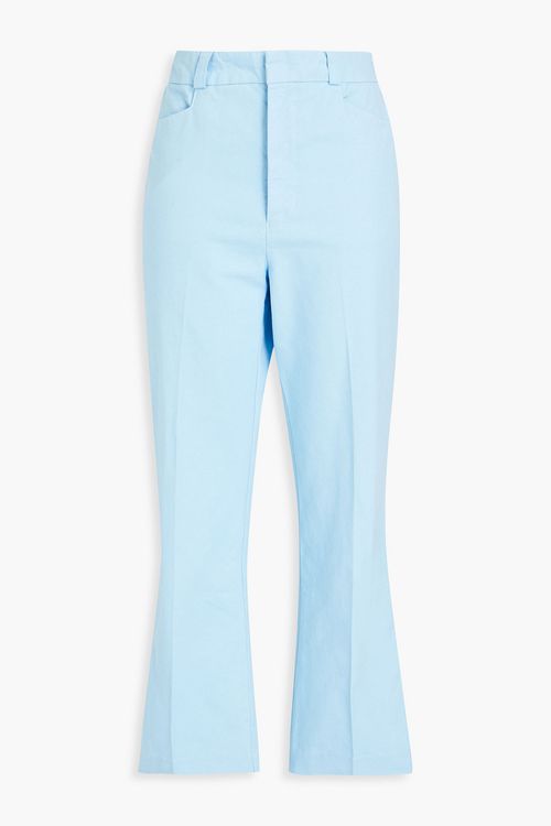 70s cotton-gaberdine straight-leg pants