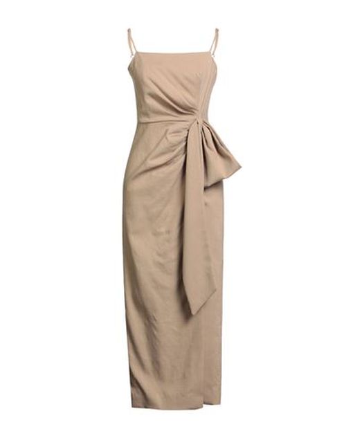 Woman Maxi dress Camel Size 10 Viscose, Polyester, Elastane