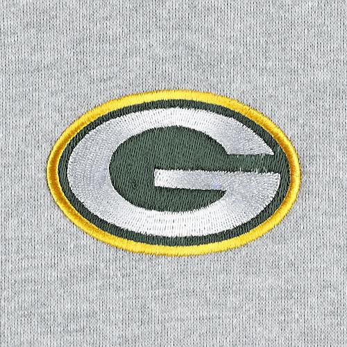 Men's Heather Gray Green Bay Packers Big & Tall Fleece Raglan Full-Zip Hoodie Jacket - 6xb