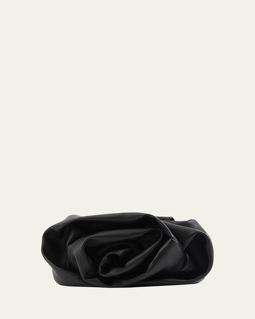 Rose Soft Leather Clutch Bag