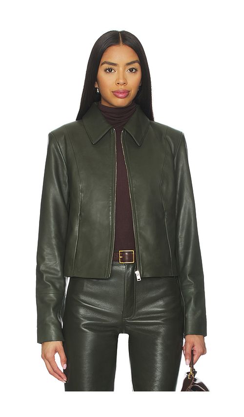 LAMARQUE Oceana Jacket in Olive. L. Also in XS