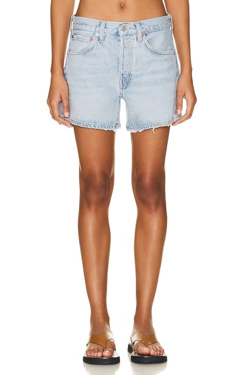 AGOLDE Parker Long Short in Twister - Denim-Light. 34 also