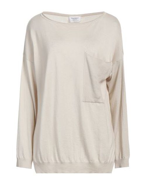 Snobby Sheep Woman Sweater Beige Size 6 Silk, Cashmere