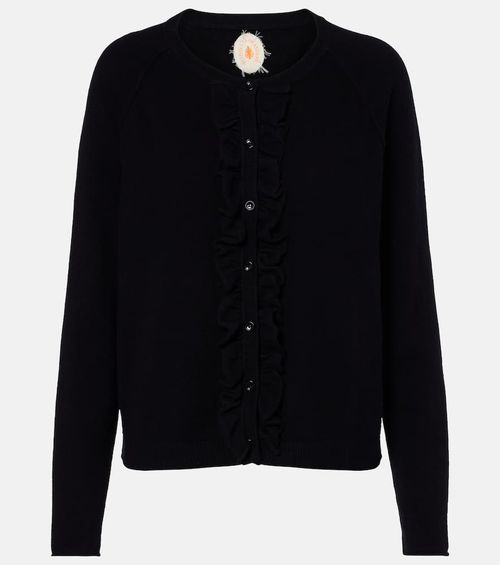 Cotton and cashmere cardigan